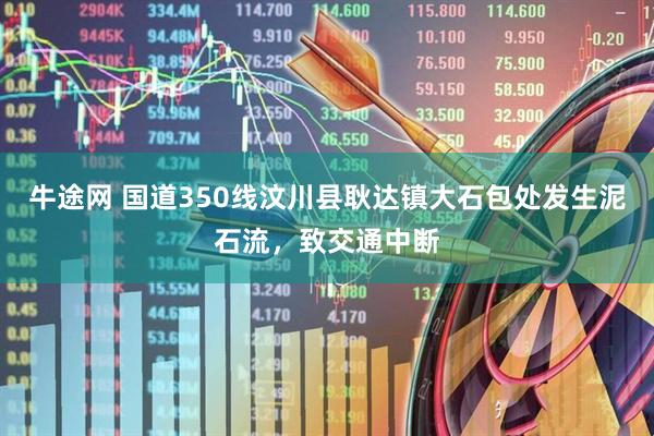 牛途网 国道350线汶川县耿达镇大石包处发生泥石流，致交通中断