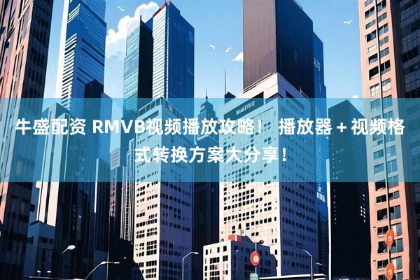 牛盛配资 RMVB视频播放攻略! 播放器+视频格式转换方案大分享!